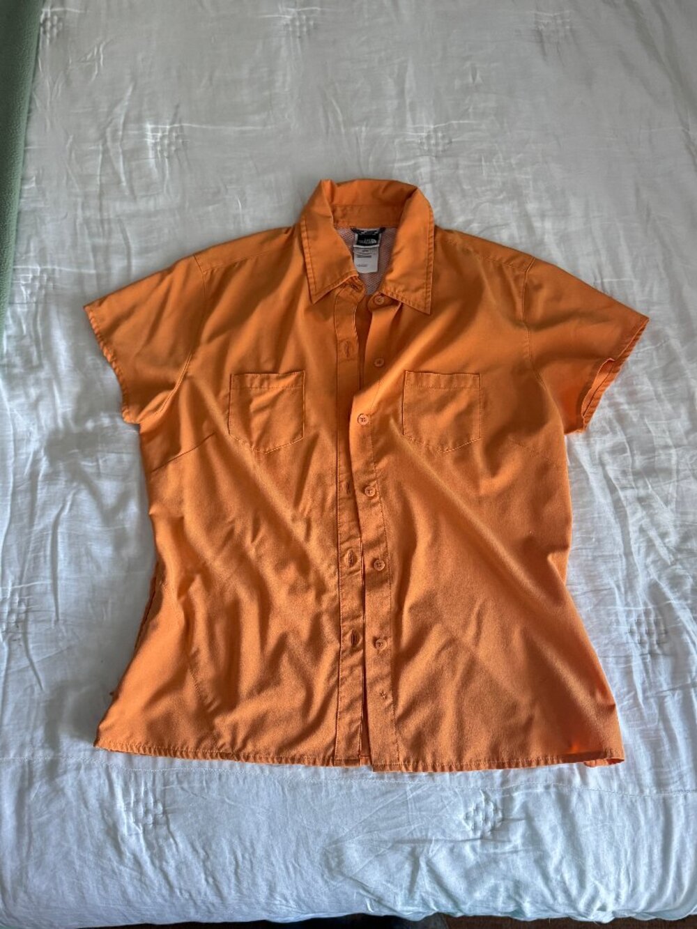 Short Sleeved button down matte stretch & silky